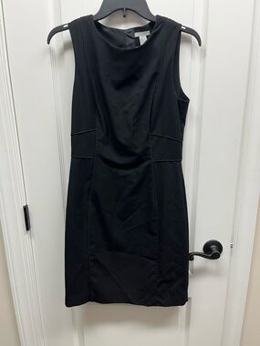 H&M Black Sleeveless Mini Sheath Dress